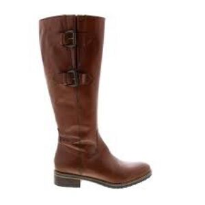 Clarks Brown Heeled Boots
